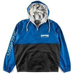 Thrasher Mag Logo Anorak Jacket - Navy/Grey - L